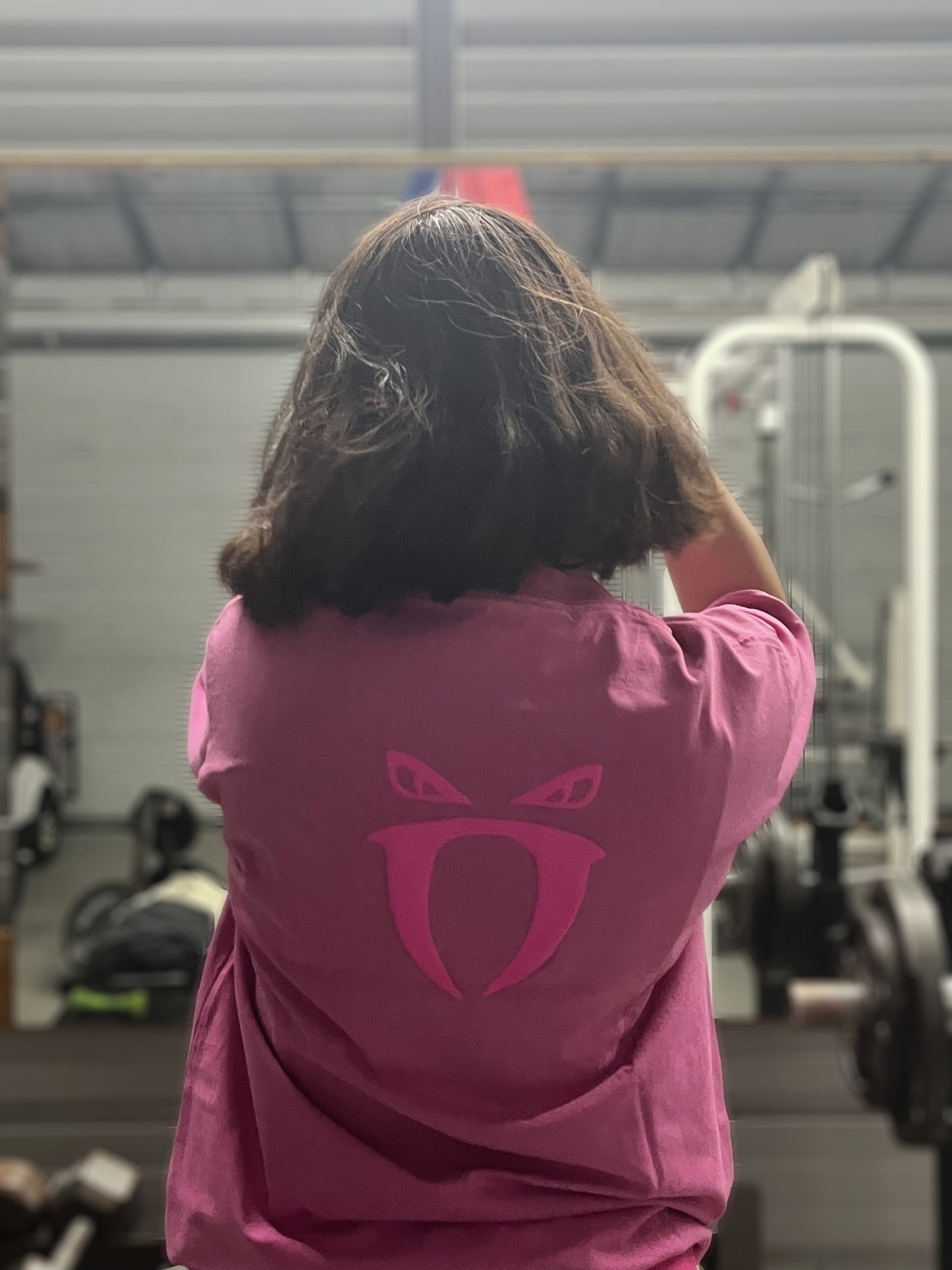 pink oversize shirt