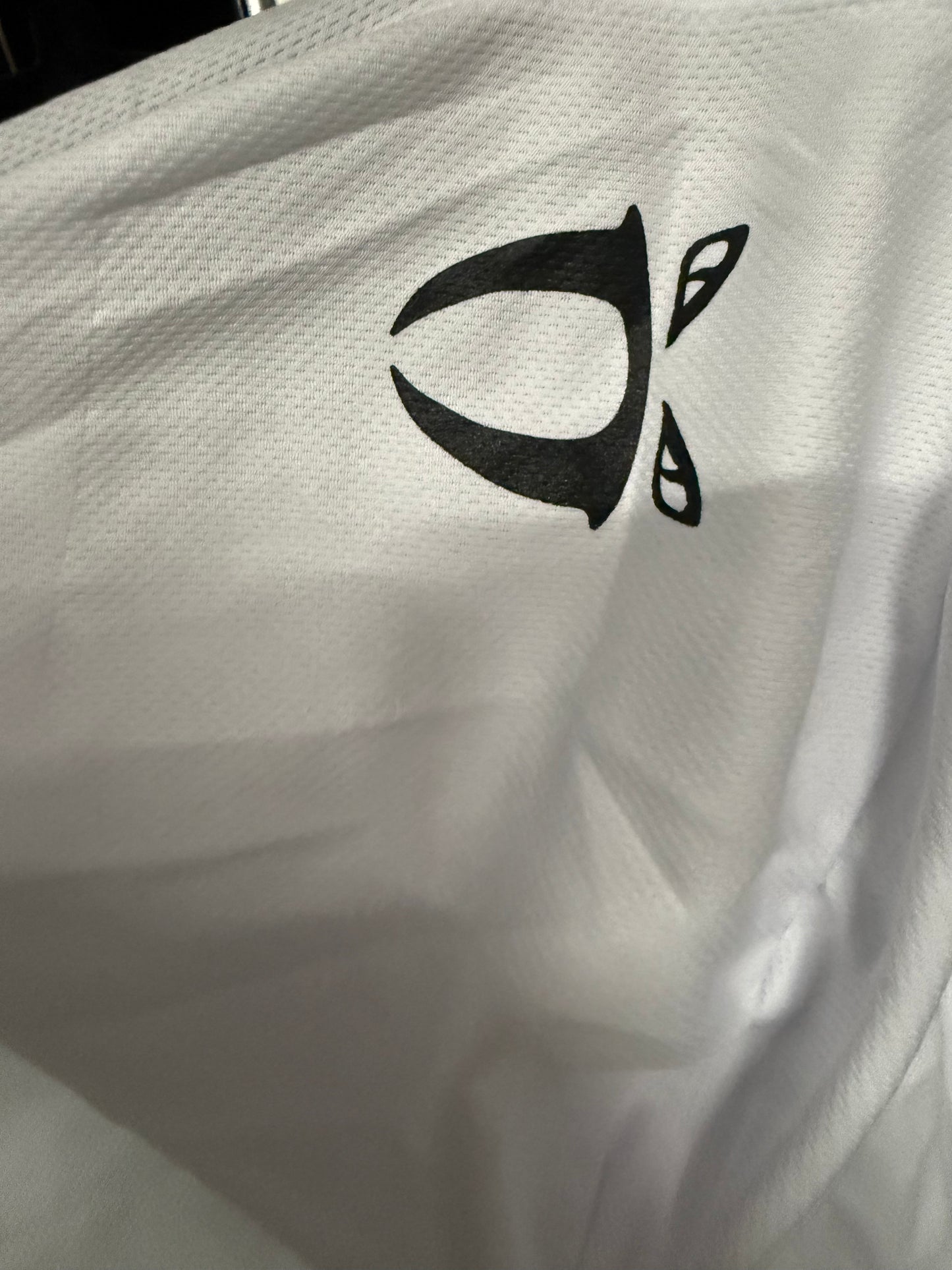 white short sleeve hoodie