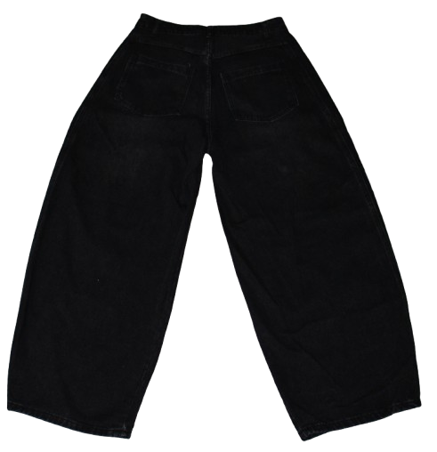 floral print barrel jeans